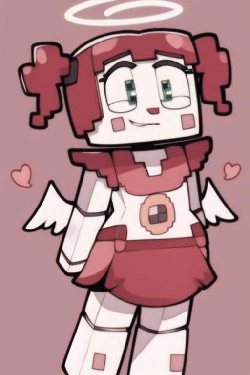 babymc,  simple pink background,  full body on Tensor.Art