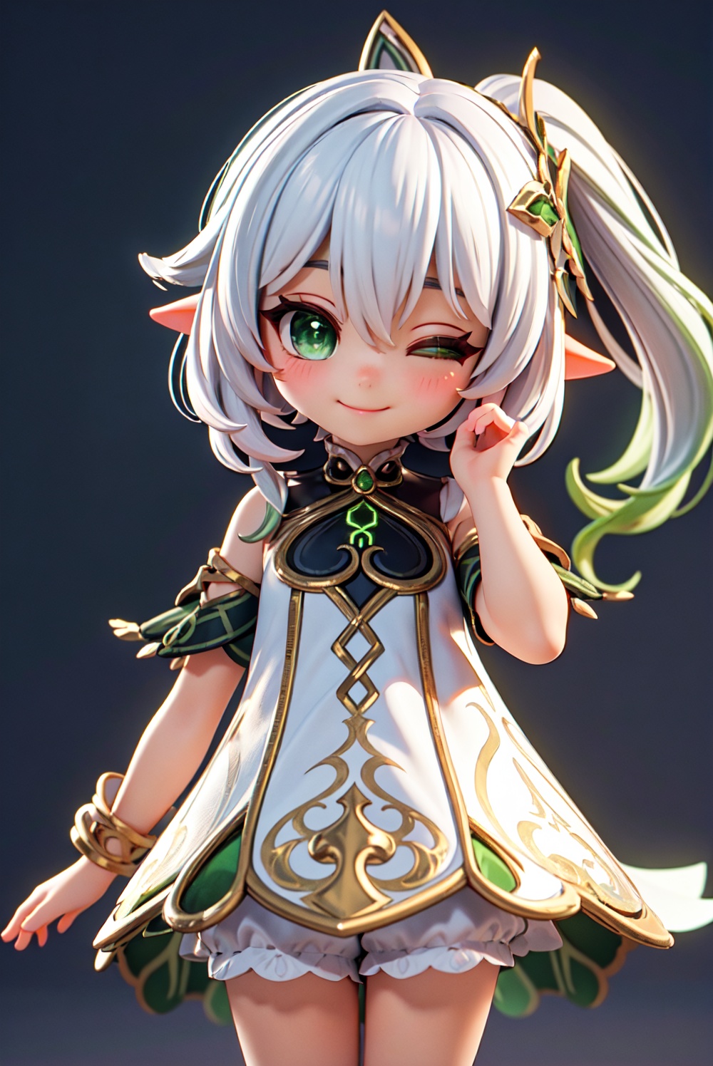 nahida \(genshin impact\),  chibi,  3d on Tensor.Art