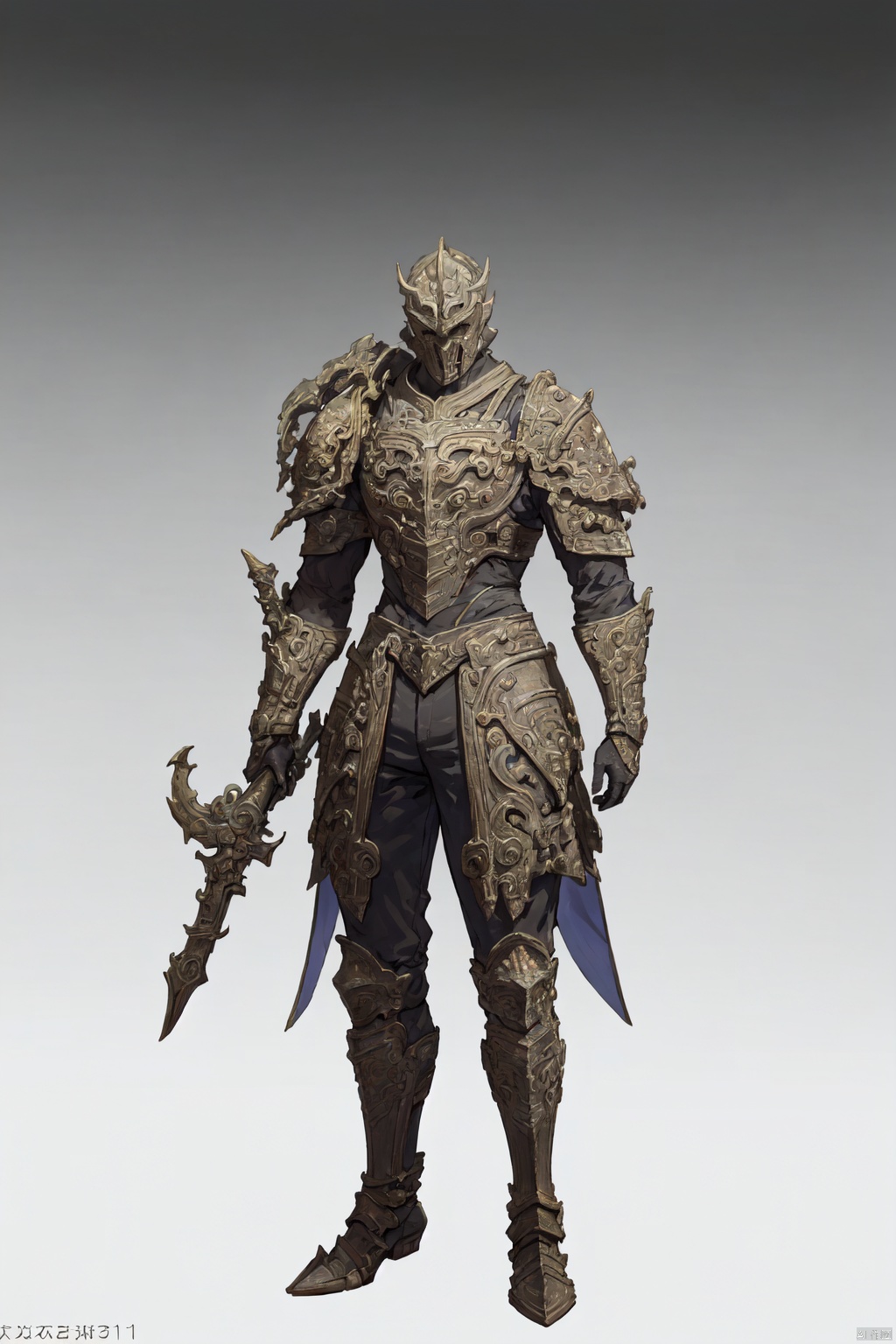  (1boy:1.6),solo,mature,incredibly absurdres,absurdres,realistic,full_shot,,evil person,evil person, armor, Bronze_ Armor