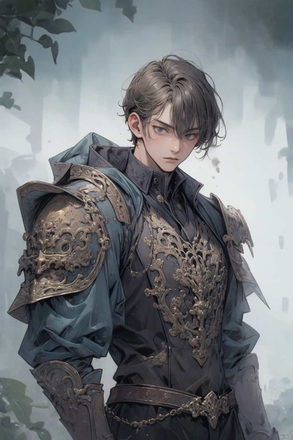  (1boy:1.6),solo,mature,incredibly absurdres,absurdres,realistic,full_shot,,evil person,evil person, armor, Bronze_ Armor