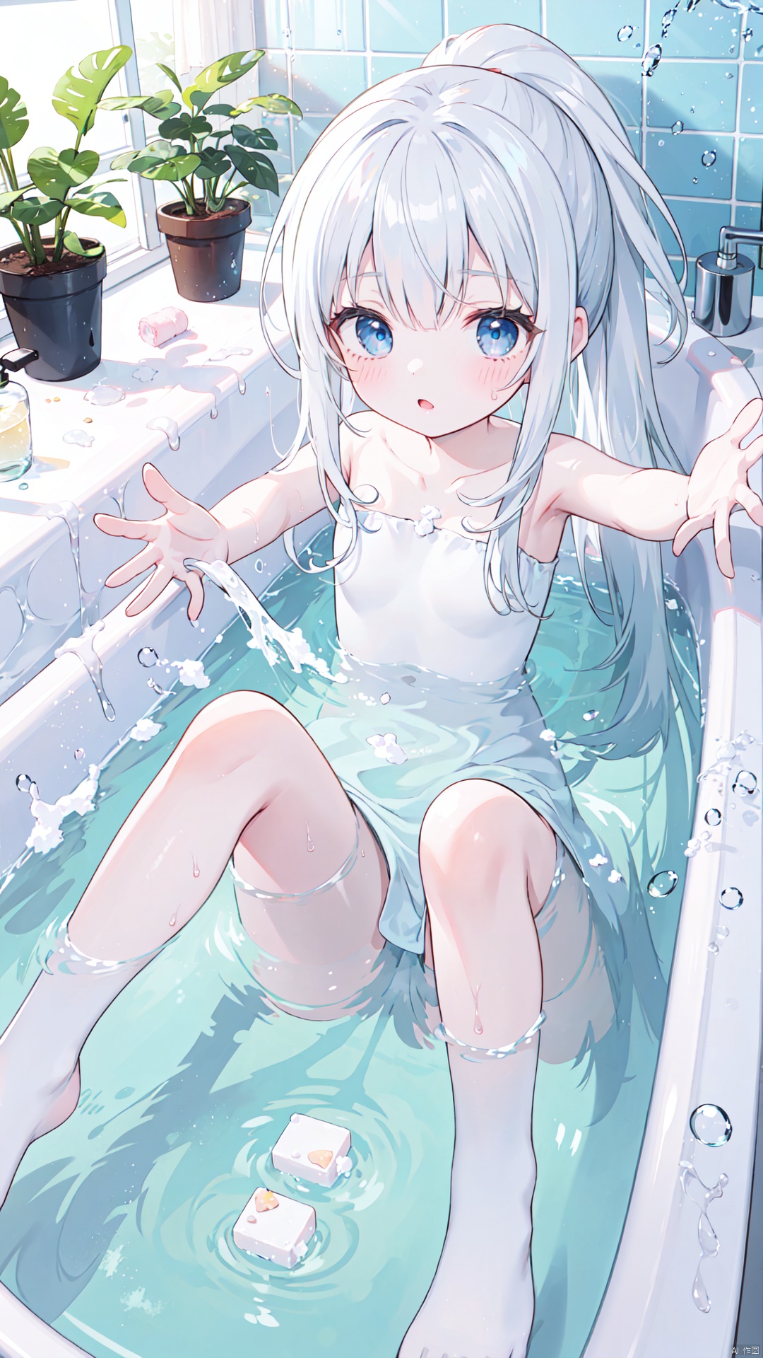 1girl,  bathtub,  solo on Tensor.Art