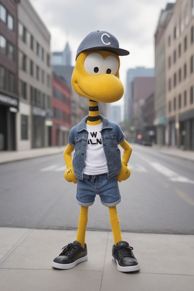 clmnt wearing a urban vlzblnc outfit,  standing solo ,  vlzblnc on Tensor.Art