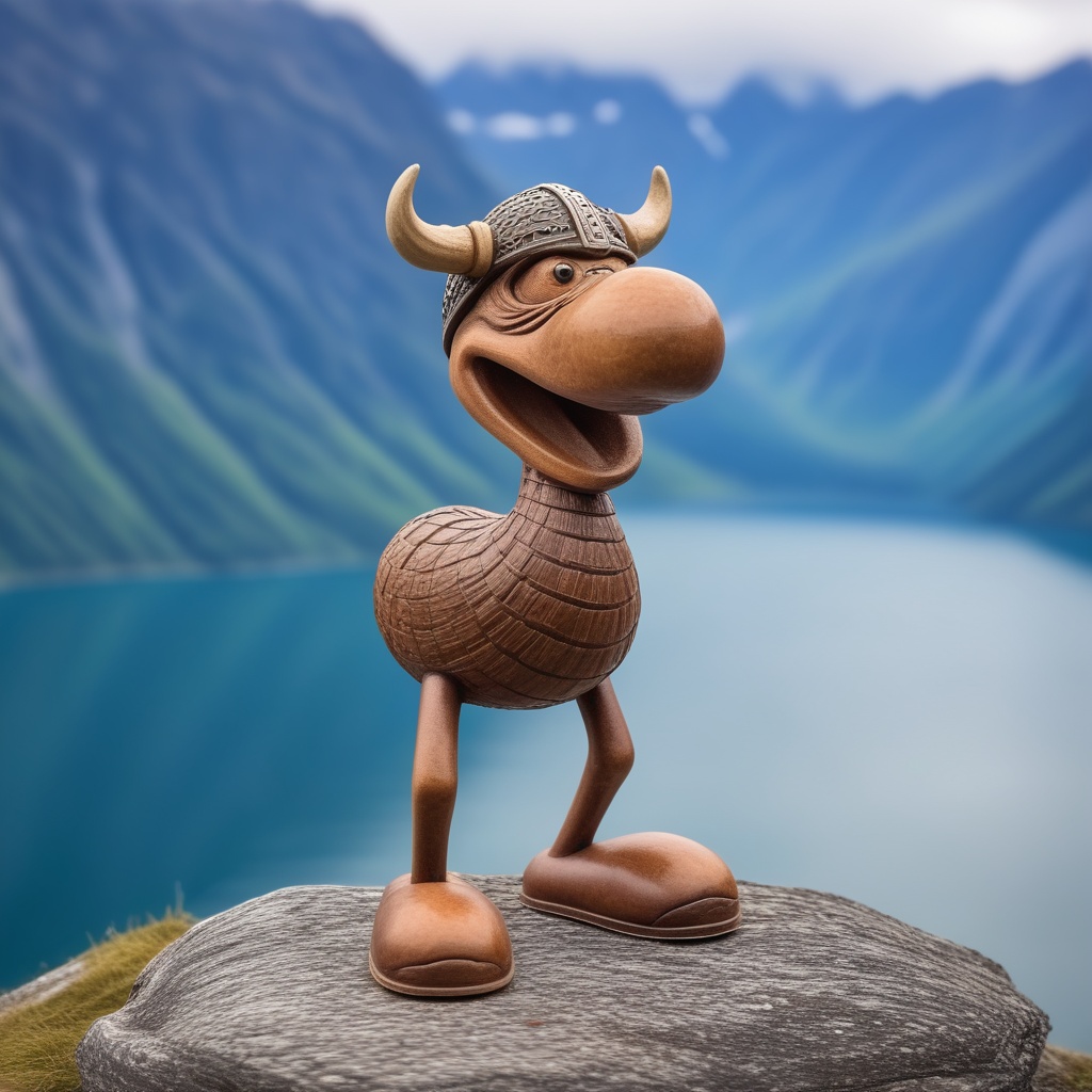 photo of clmnt,  standing,  fjord background on Tensor.Art