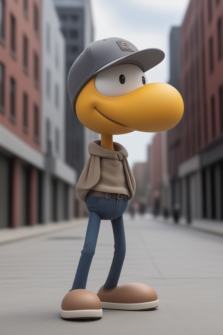 clmnt wearing a urban outfit,  standing solo on Tensor.Art