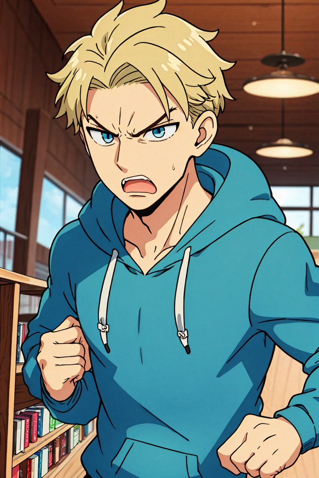1boy,  blue eyes,  blonde hair on Tensor.Art