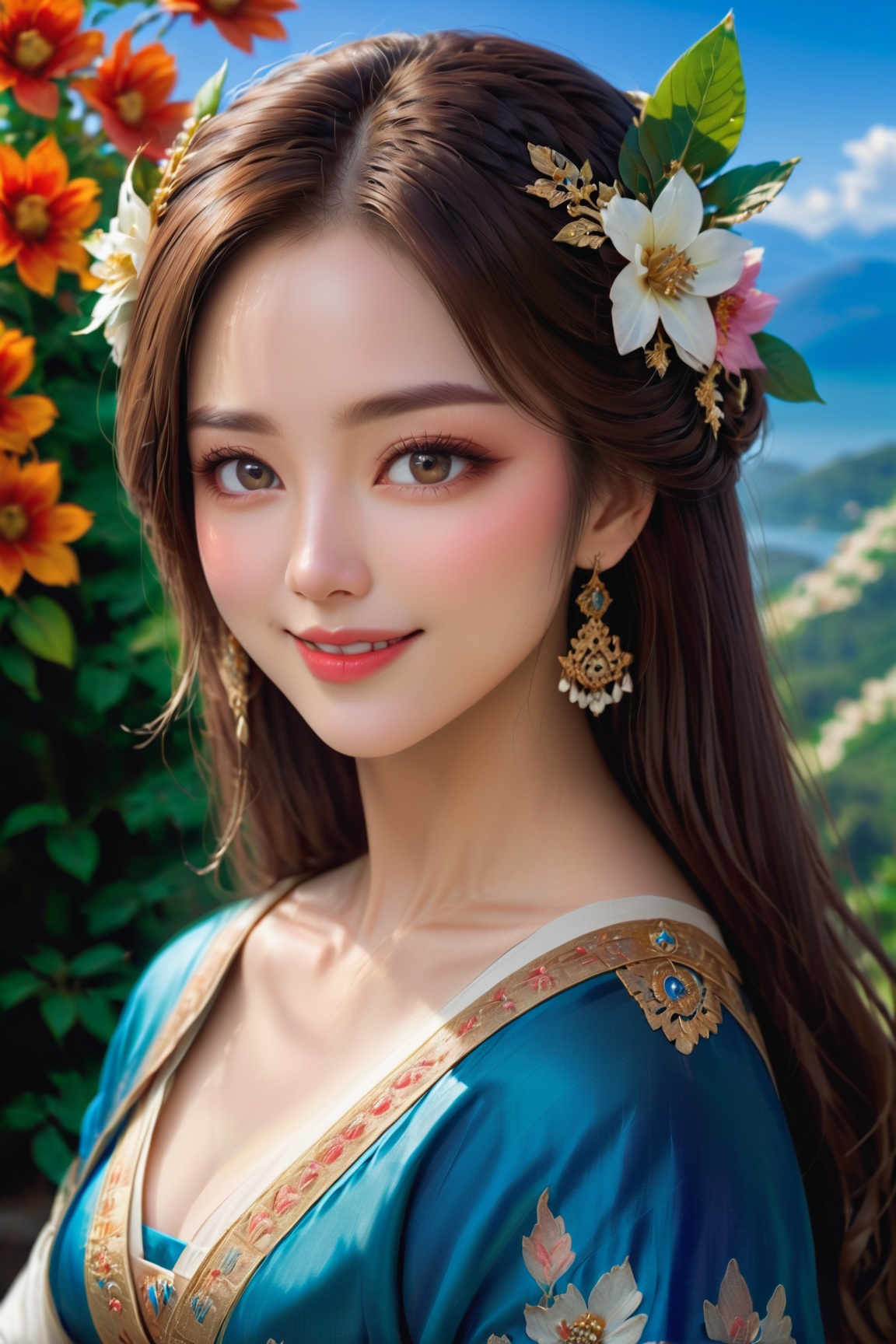 ultra-detailed,  long-flowing hair,  expressive eyes on Tensor.Art