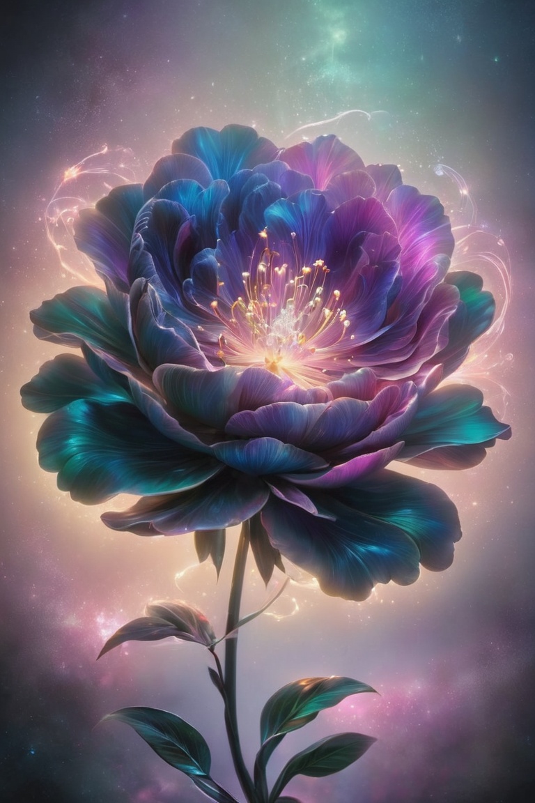 Picture a Peonies that looks like it was woven from strands of moonlight and stardust. The Luminara Bloom thrives in the c...