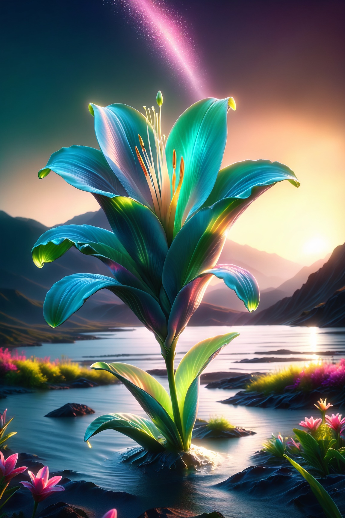 photorealistic,  ultra-detailed,  vibrant photography of a Lilly in nature on Tensor.Art