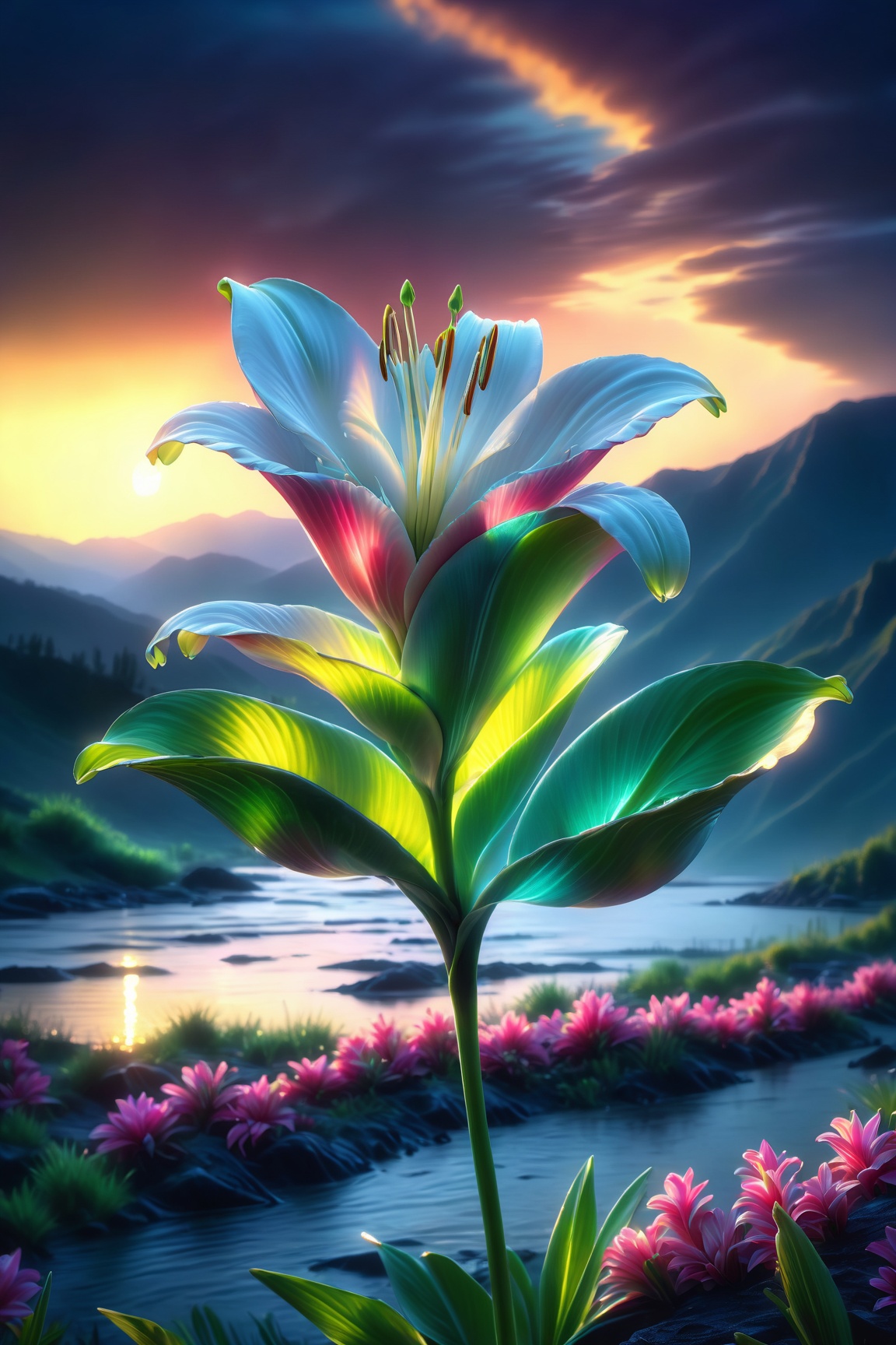 photorealistic,  ultra-detailed,  vibrant photography of a Lilly in nature on Tensor.Art