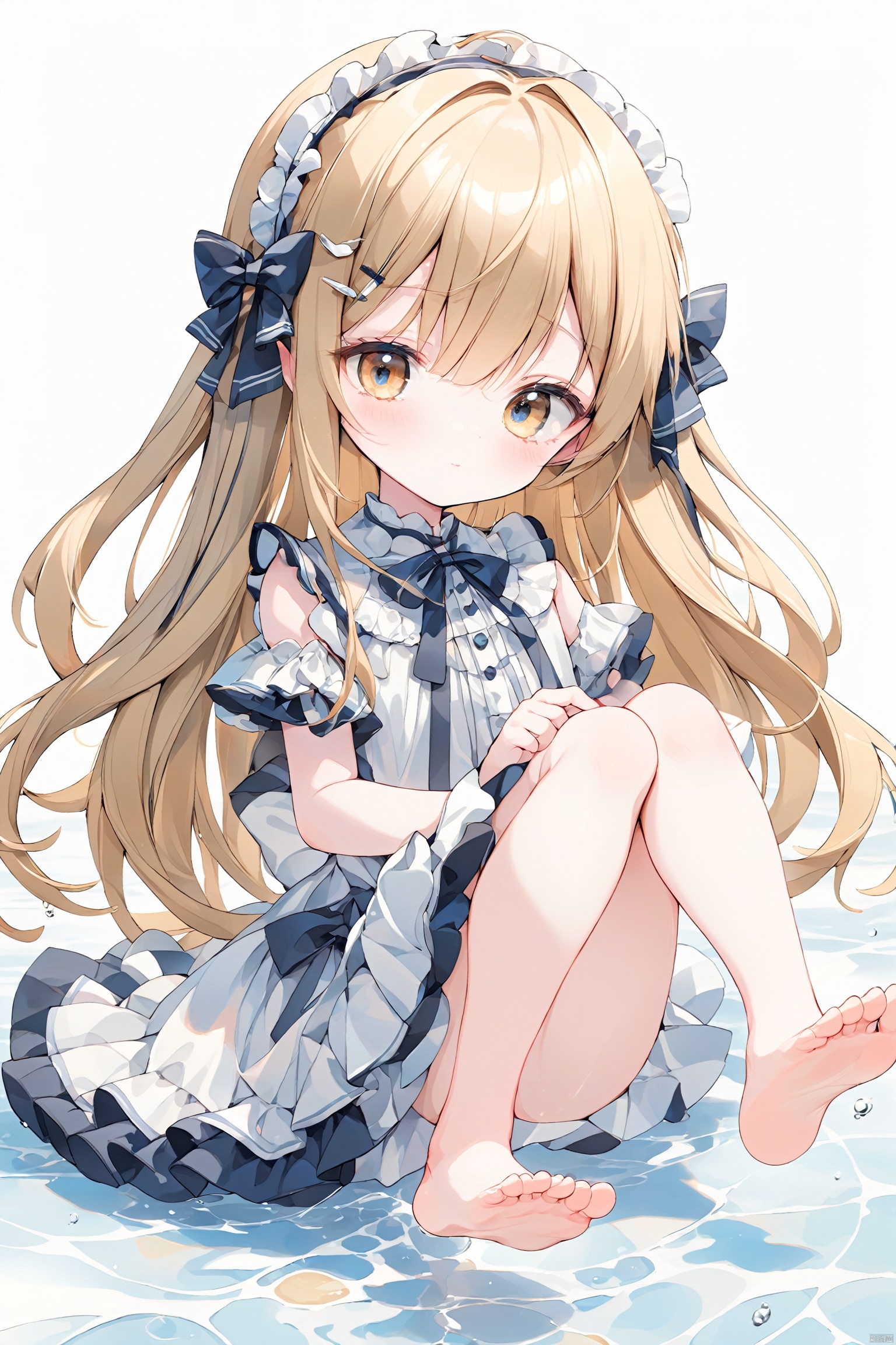  best_quality, extremely detailed details,loli,solo,1 girl,full_body,
pretty face,extremely delicate and beautiful girls,(beautiful detailed eyes),very_long_hair,cuteface,babyface,bare_foot,white_background,
cute0000,bl-ku,

 Highest picture quality, masterpiece, exquisite CG, exquisite and complicated hair accessories, big watery eyes, highlights, natural light, Super realistic, cinematic lighting texture, absolutely beautiful, 3D max, vray, c4d, ue5, corona rendering, redshift, octane rendering, （Show whole body）, （all body）,