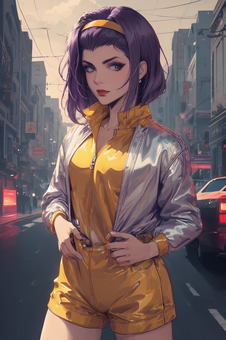fayevalentine,  purple hair, on Tensor.Art