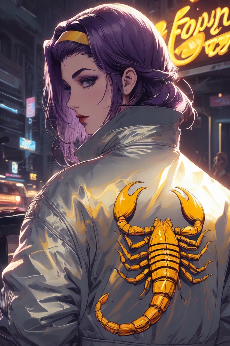 fayevalentine,  purple hair, on Tensor.Art