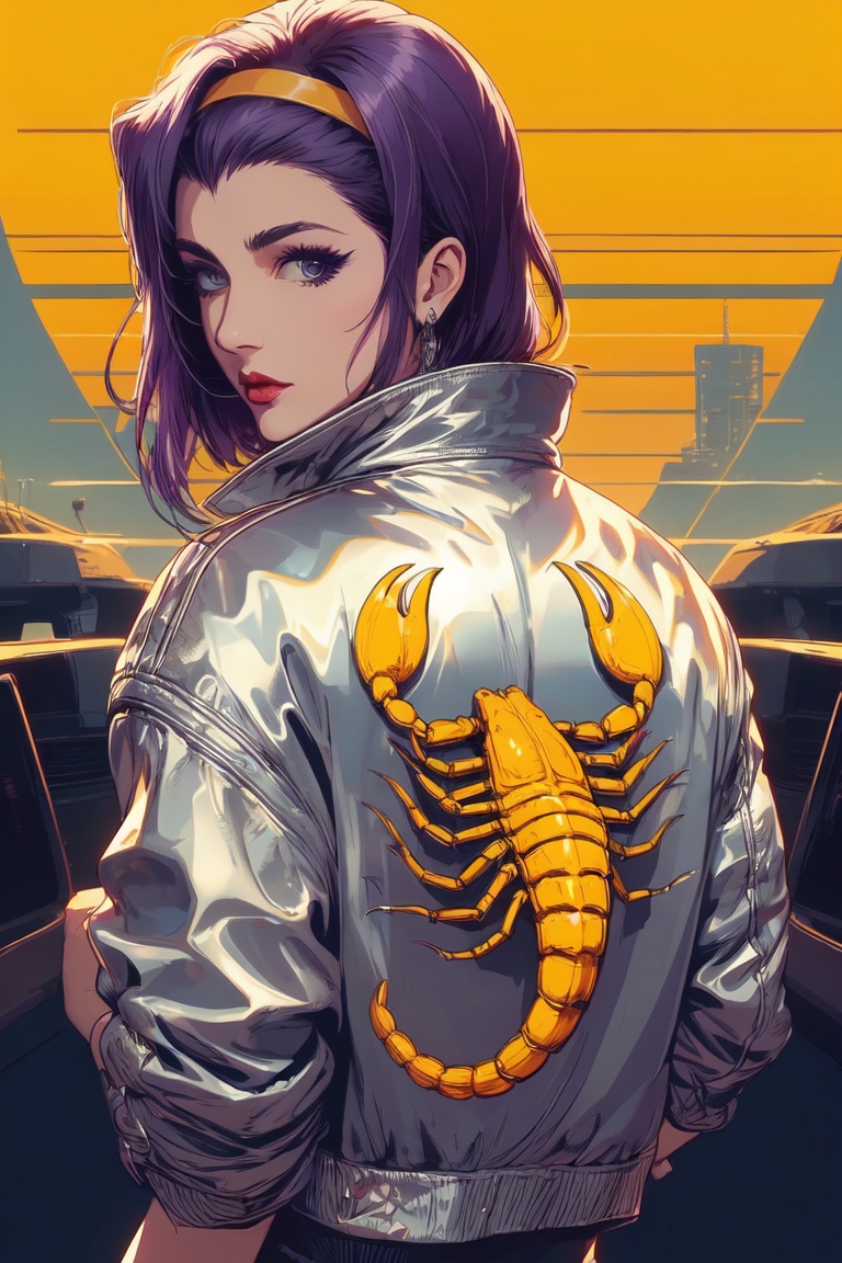 fayevalentine,  purple hair, on Tensor.Art