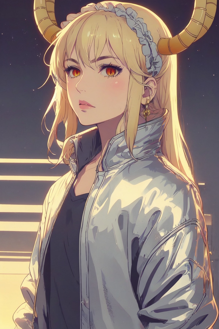 Silver jacket,  tohru,  blonde hair on Tensor.Art