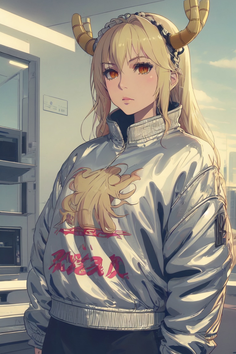 Silver jacket,  tohru,  blonde hair on Tensor.Art