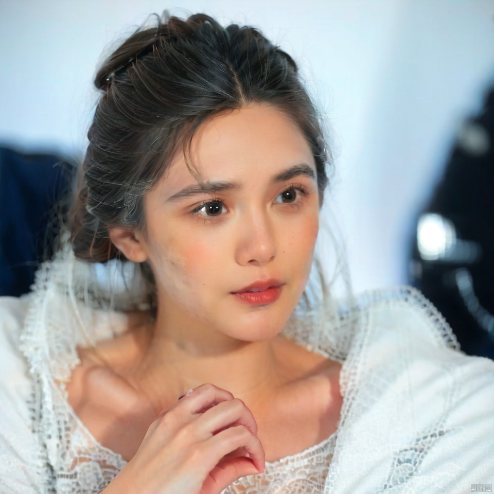 1 girl, black hair, fat, realism, fanbingbing, simple_background, 1girl,  depth of field,  lau,  film grain,  smlied,  Elizabeth Olsen,  1girl,  hand101, moyou,<lora:EMS-27358-EMS:0.500000>,<lora:EMS-24821-EMS:0.300000>,<lora:EMS-261148-EMS:1.100000>