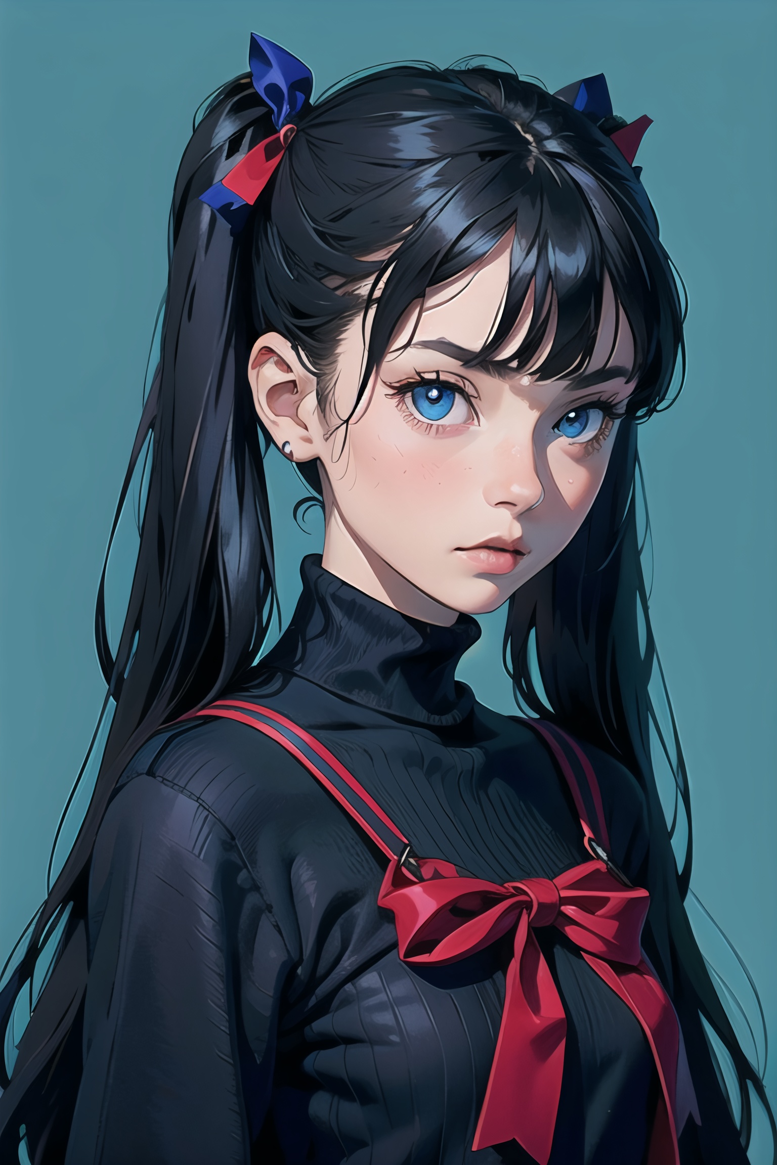 1girl,  tohsaka rin,  solo on Tensor.Art
