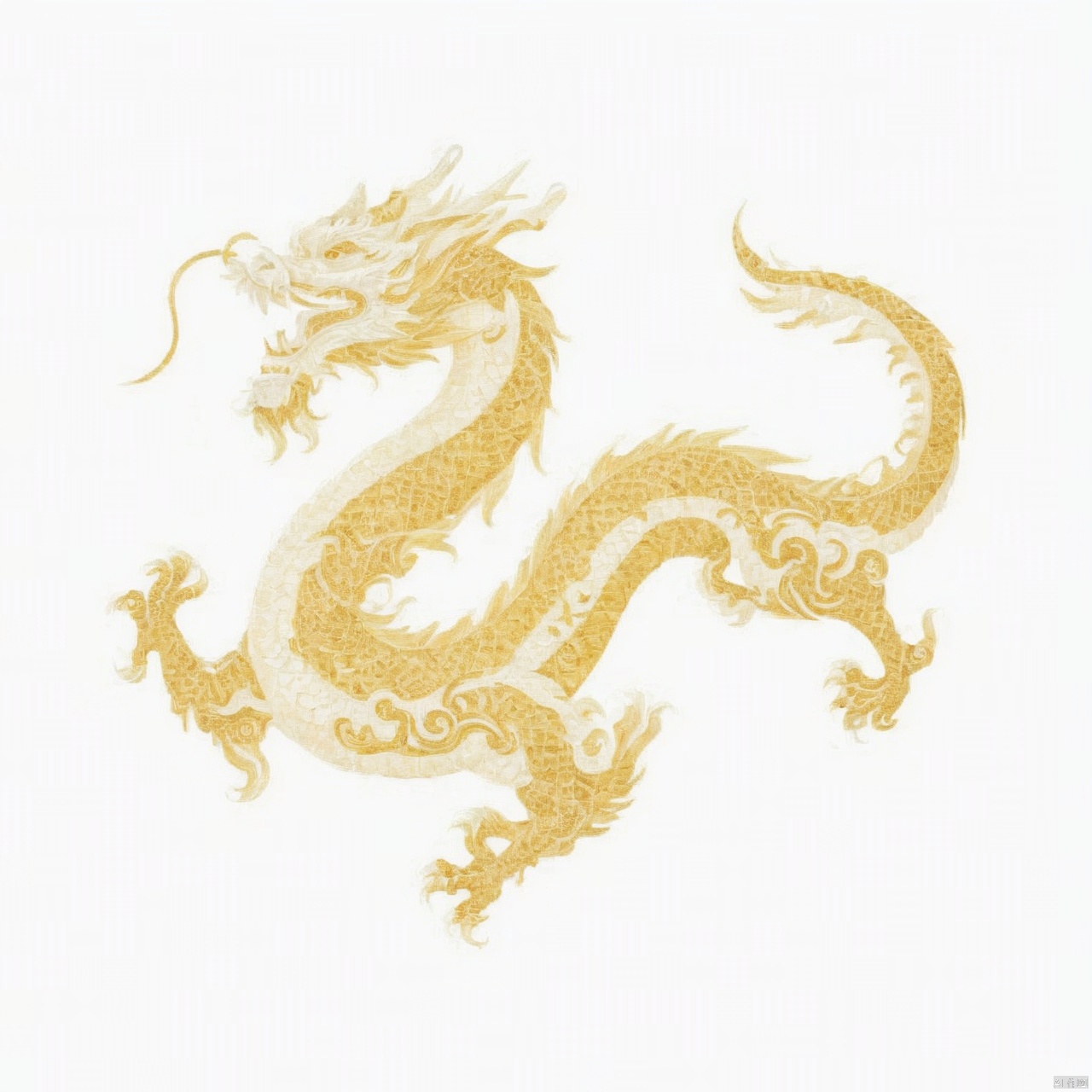  solo,mature,incredibly absurdres,absurdres,realistic,full_shot, Dragon pattern, 
White background,Pattern Style,Pattern pattern