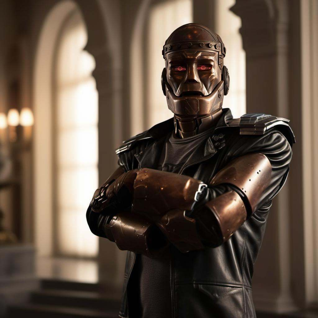cinematic photo,  Robotman1024 ,  crossed arms on Tensor.Art