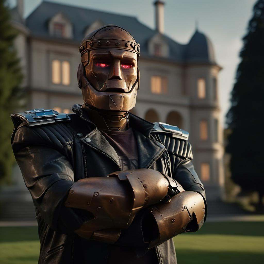 cinematic photo,  Robotman1024 ,  crossed arms on Tensor.Art