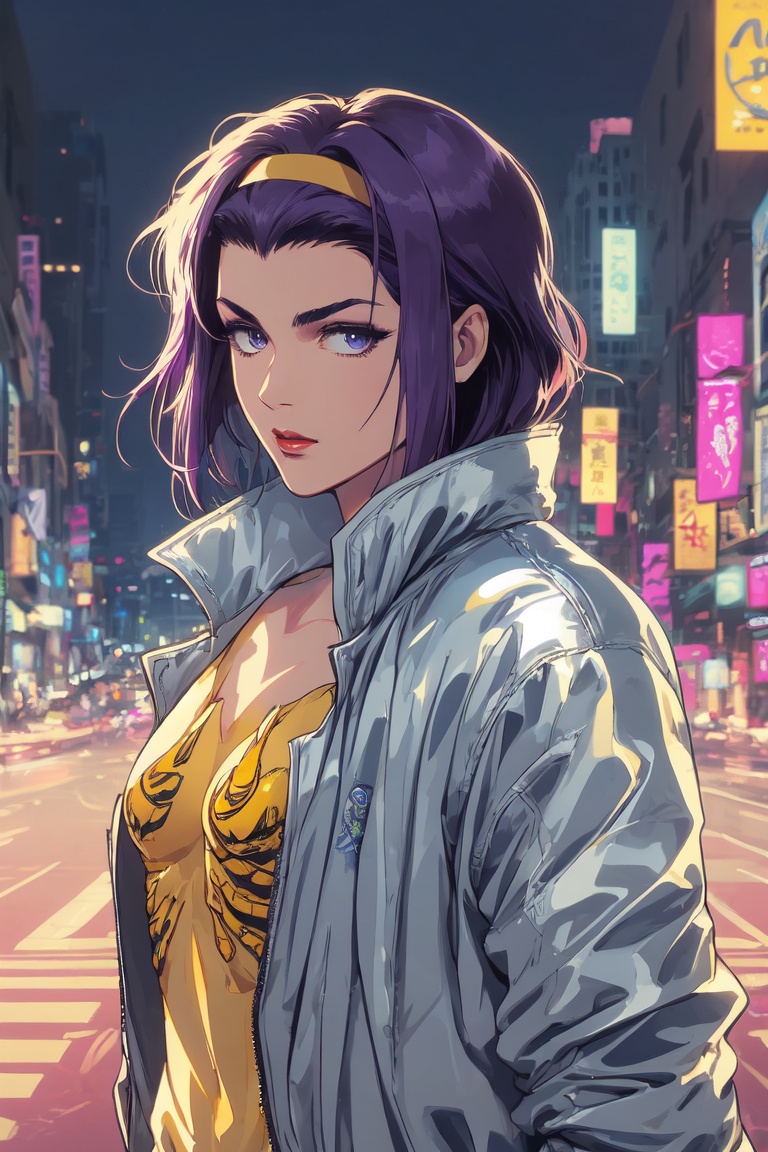 fayevalentine,  purple hair, on Tensor.Art