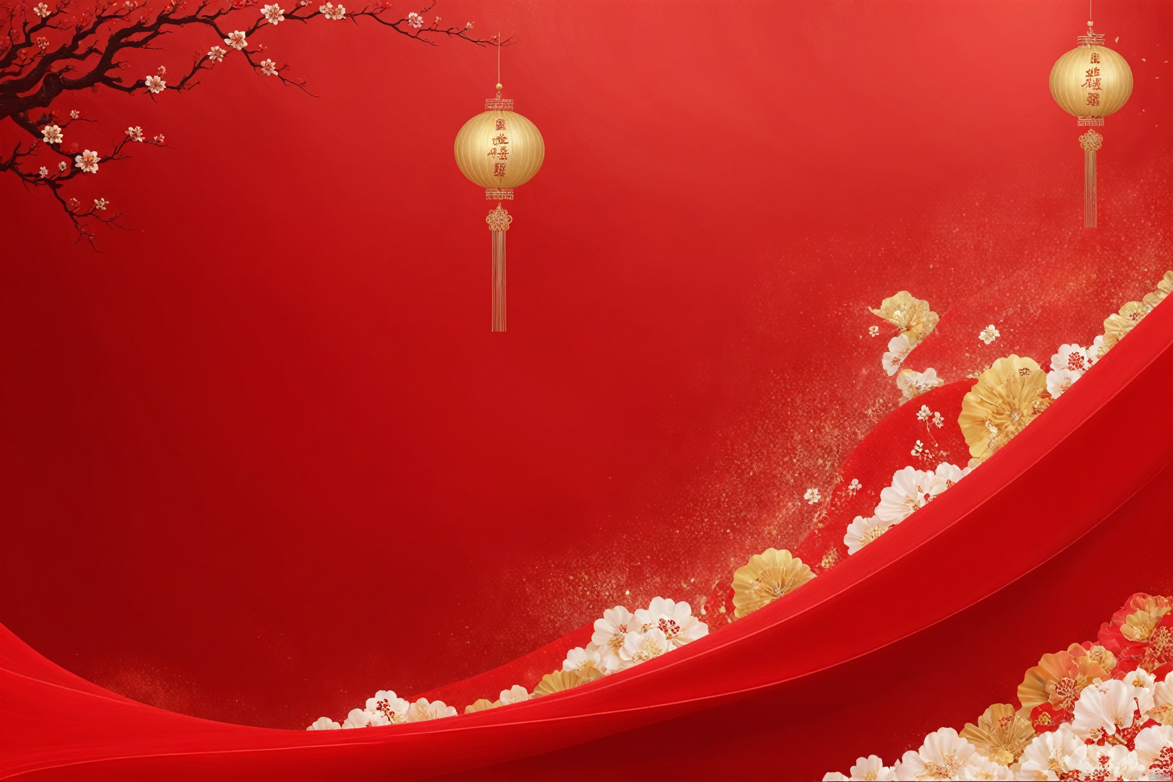  (Fantasy Style: 1.5) ,(Exquisite Details),solo,mature,incredibly absurdres,absurdres,realistic,full_shot, , Red festive wallpaper,Golden text content: "龙年大吉"