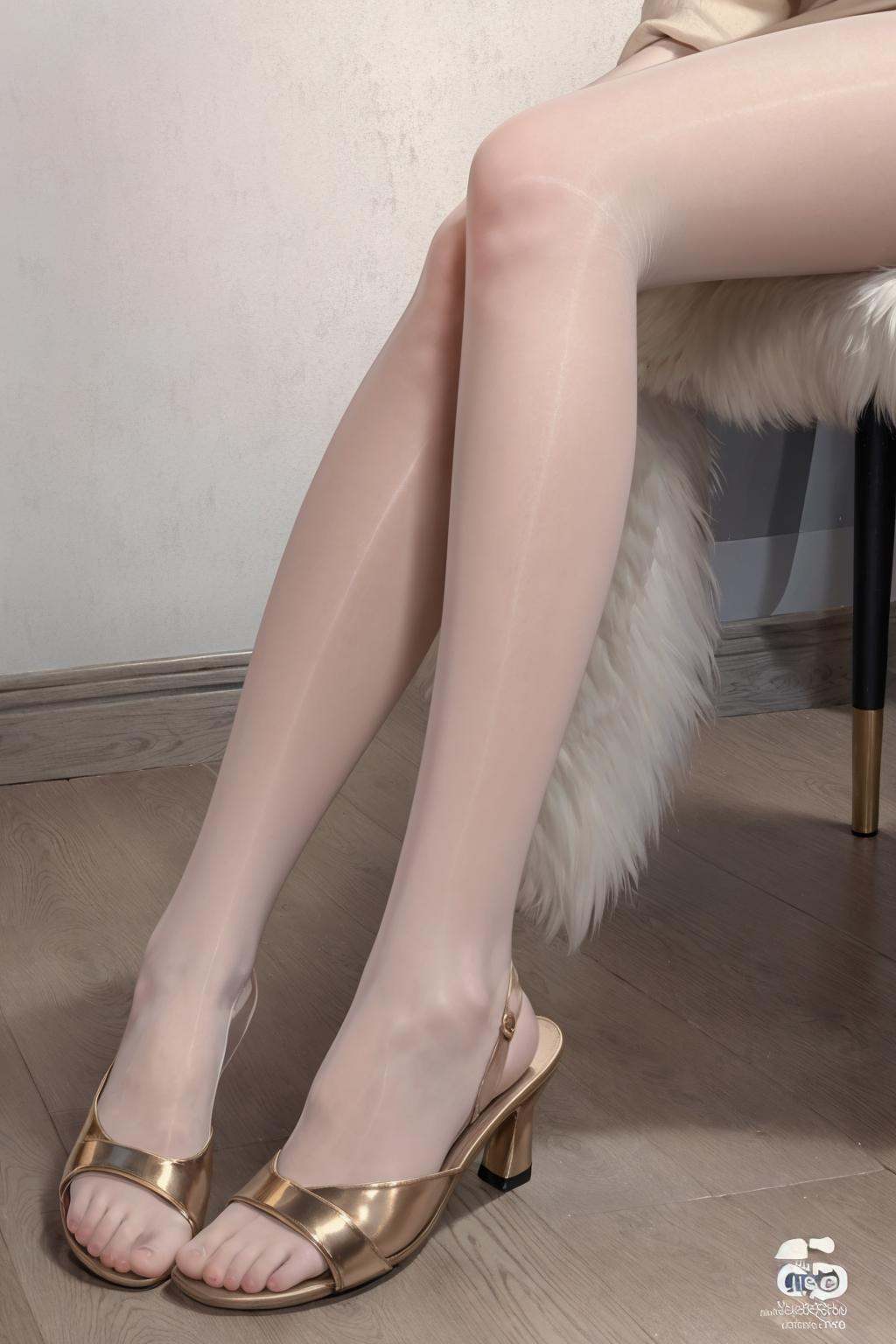 (masterpiece:1.2),best quality,high resolution,unity 8k wallpaper,(illustration:1),<lora:footshoe_v1:0.65>,close-up,lower body,pantyhose,<lora:perfectpantyhose:0.4>,without shoes,toes,leg rings,Toenail,pants,Separate legs,*****,