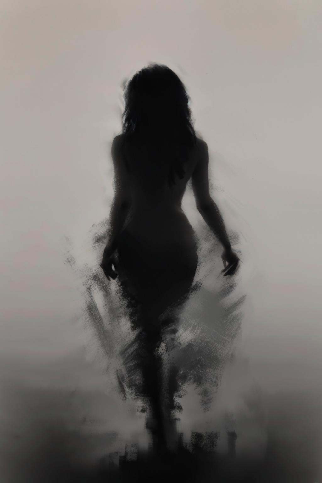 sketch,solo,1girl,monochrome,long hair,nude,from behind,standing,<lora:GoodHands-vanilla:1>,best quality,high resolution,unity 8k wallpaper,photo_\(medium\),<lora:sumiao:0.75>,