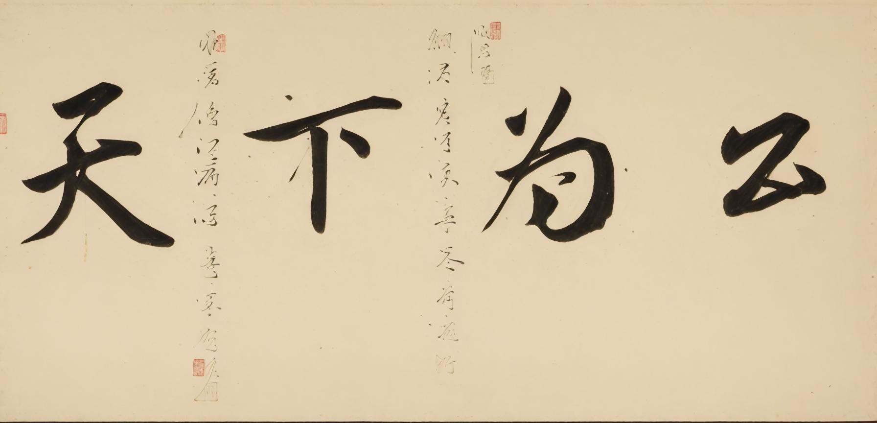 best quality, masterpiece,high quality, no humans, monochrome, calligraphy brush, text focus, paintbrush, fine art parody, <lora:shufa_v1:0.75>