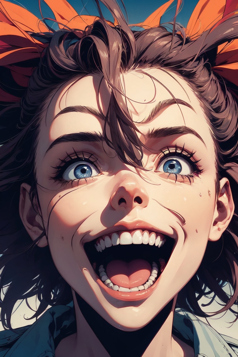 Crazy face,  crazy laugh,  crazy eyes on Tensor.Art