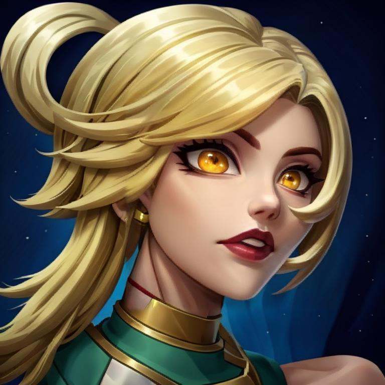 HEZI, LOL style, Summoner Avatar, Game avatar, Western cartoon game style, 1girl, solo, looking at viewer, earrings, jewelry, blue eyes, bangs, blue hair, official alternate costume, closed mouth, portrait, dark skin, glowing, long hair, dark-skinned female, gradient, gradient background, glowing eyes, short hair, asymmetrical bangs, makeup, hair ornament, artist name, dreadlocks, shiny, multicolored hair, black hair, frown, blue background, purple lips, lips, alternate costume<lora:召唤师头像:0.7>,
