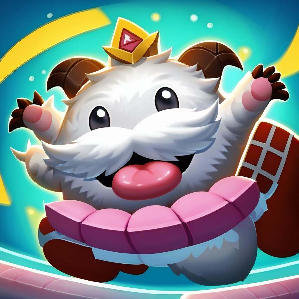 HEZI,LOL style,Summoner Avatar,Game avatar,Western cartoon game style,book,horns,tongue,open book,solo,purple background,tongue out,1boy,no humans,open mouth,fangs,black eyes,monocle,holding book,holding,magnifying glass,furry male,white fur,looking at viewer,male focus,reading,floating,purple eyes,furry,glowing,aura,magic,fluffy,full body,facial hair,beard,animal,black background,black fur,buck teeth,animal focus,goat horns,:p,smile,<lora:touxiang:0.6>,