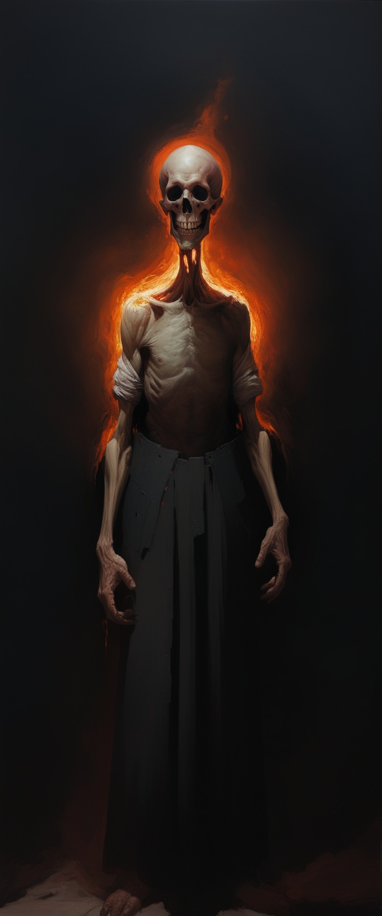 retrato de un caballero del diablo o,  sonrisa maligna,  Ojos grandes on Tensor.Art
