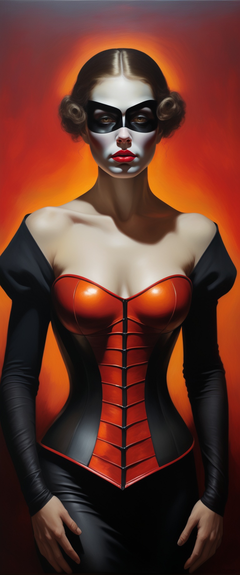 ultra detallado,  caliente thicc súcubo mama con pelo largo y negro,  labios negros intensos on Tensor.Art