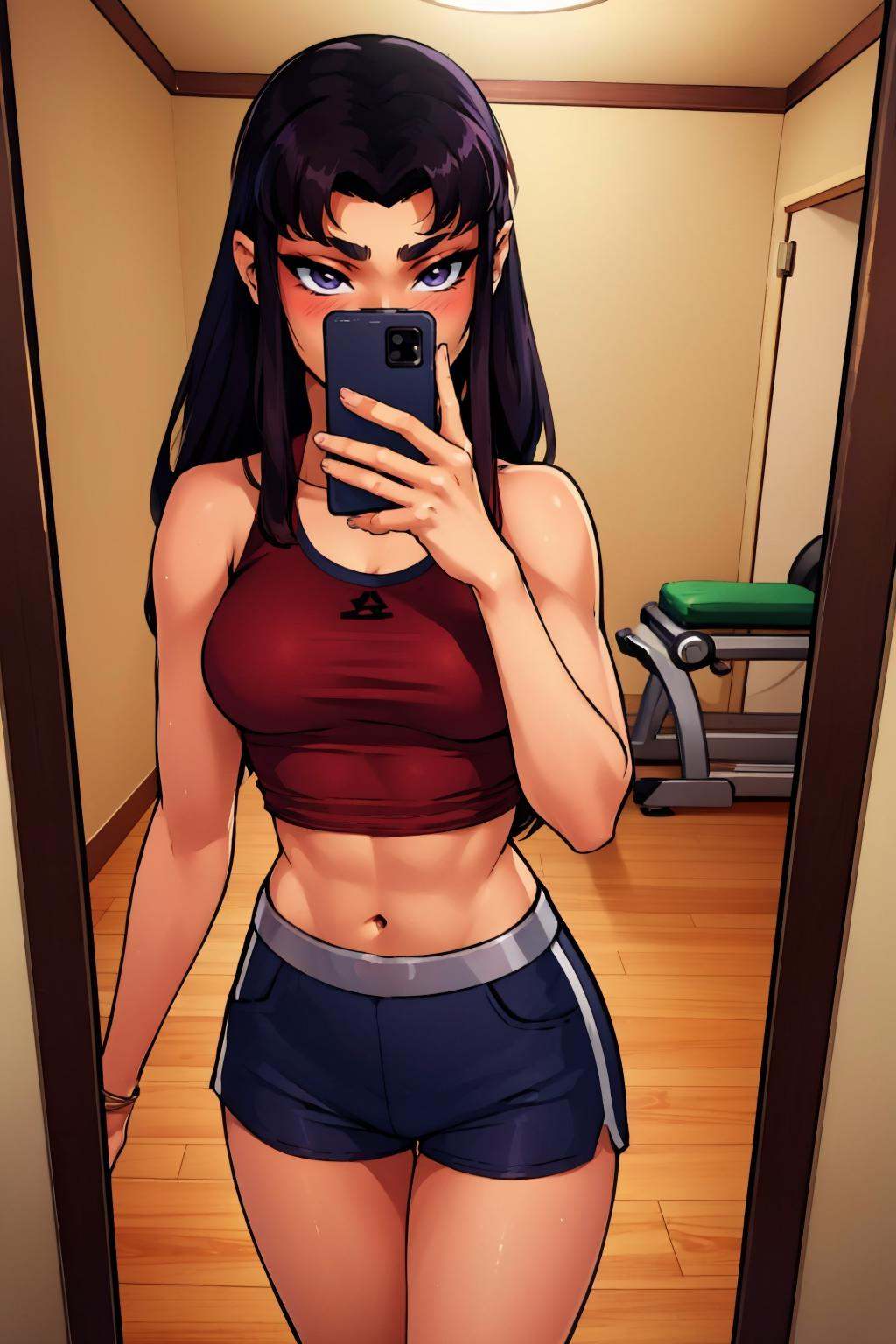 blackfire,  1girl,  solo on Tensor.Art
