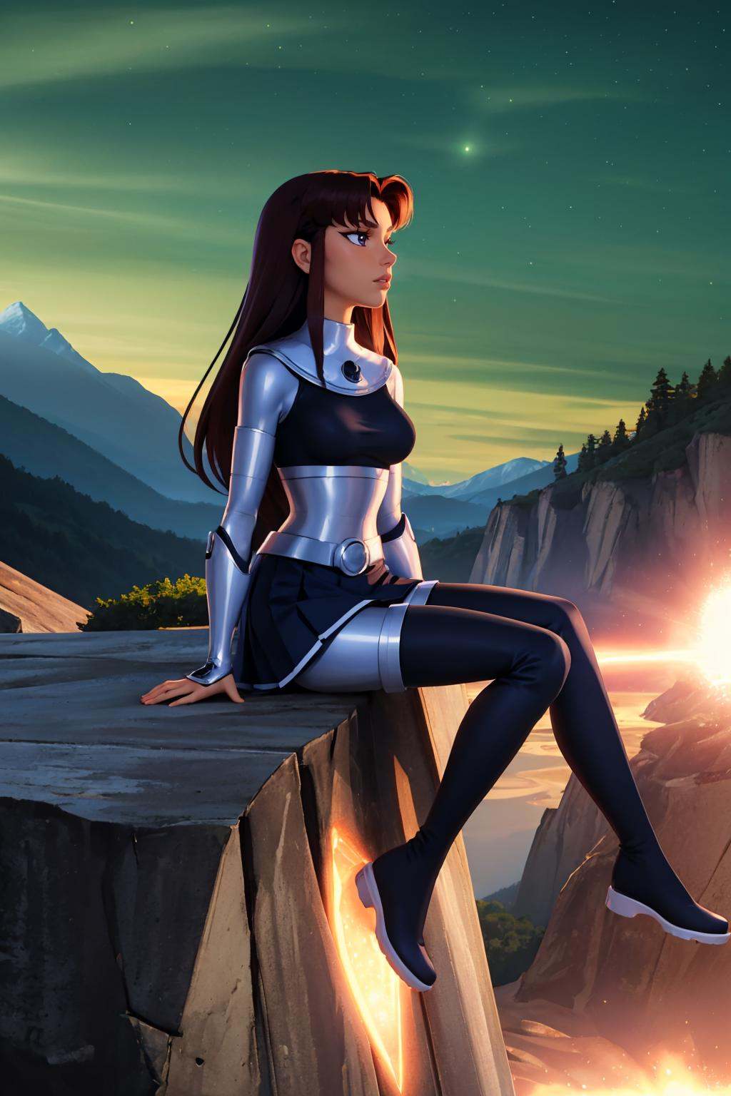 blackfire,  1girl,  solo on Tensor.Art