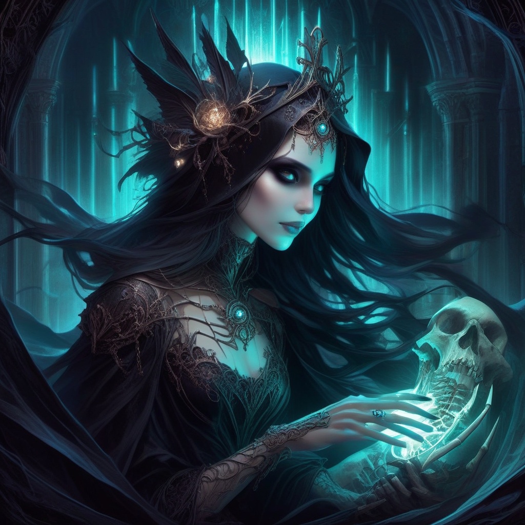 1girl,  necromancer,  hauntingly on Tensor.Art