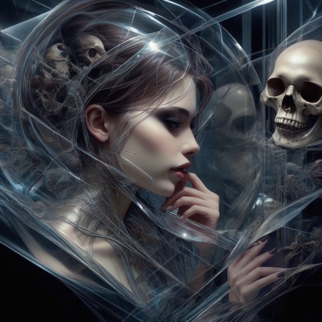 1girl,  hauntingly,  illustrative composition on Tensor.Art