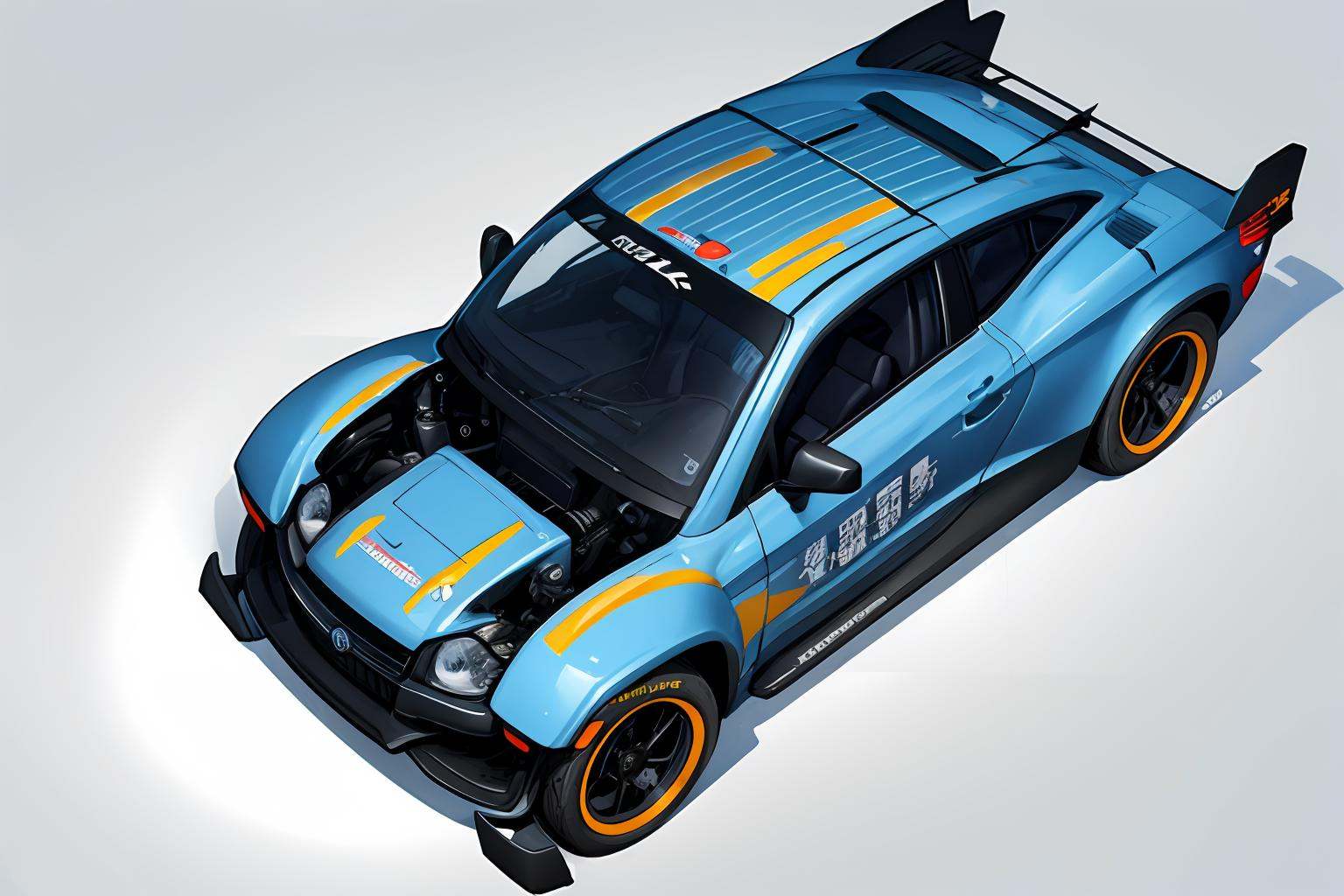 HEZI,QQ flying car design,cool styling,game racing design,motor vehicle,ground vehicle,vehicle focus,no humans,shadow,wheel,white background,science fiction,motorcycle,car,glowing,simple background,robot,solo,military vehicle,tire,mecha,from above,<lora:qq﷿车设计-000003:0.7>,