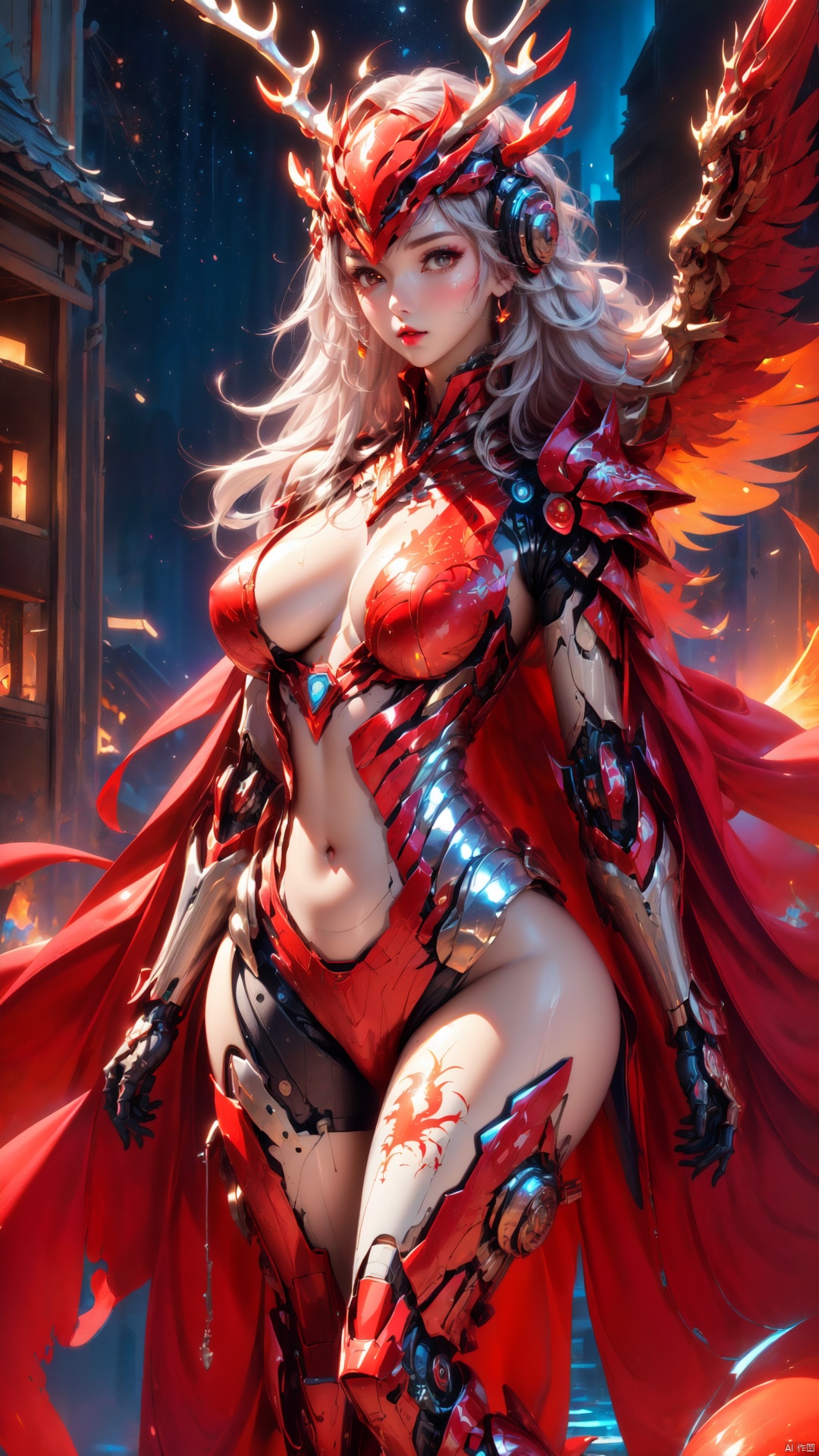 ((Charming Beauty,  Mechanical Body)),  Cyberpunk Mech on Tensor.Art