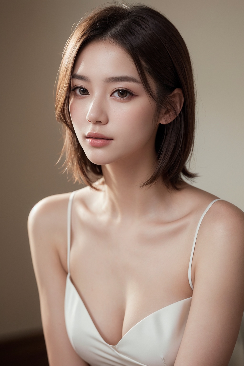 lifelike rendering,  Photo of Beautiful Korean woman,  early-twenty on Tensor.Art