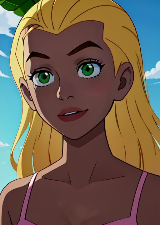 Eunice ,  blonde,  green eyes on Tensor.Art