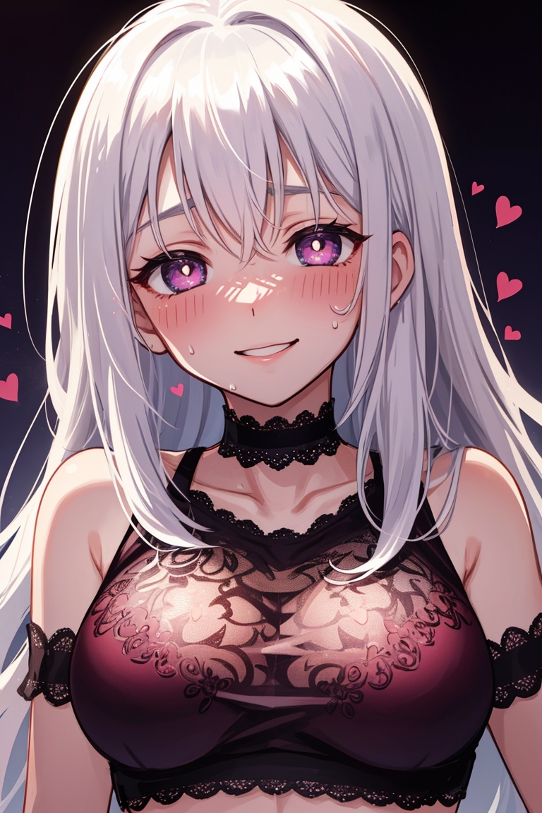 1girl,  heart-shaped pupils,  fingernails on Tensor.Art