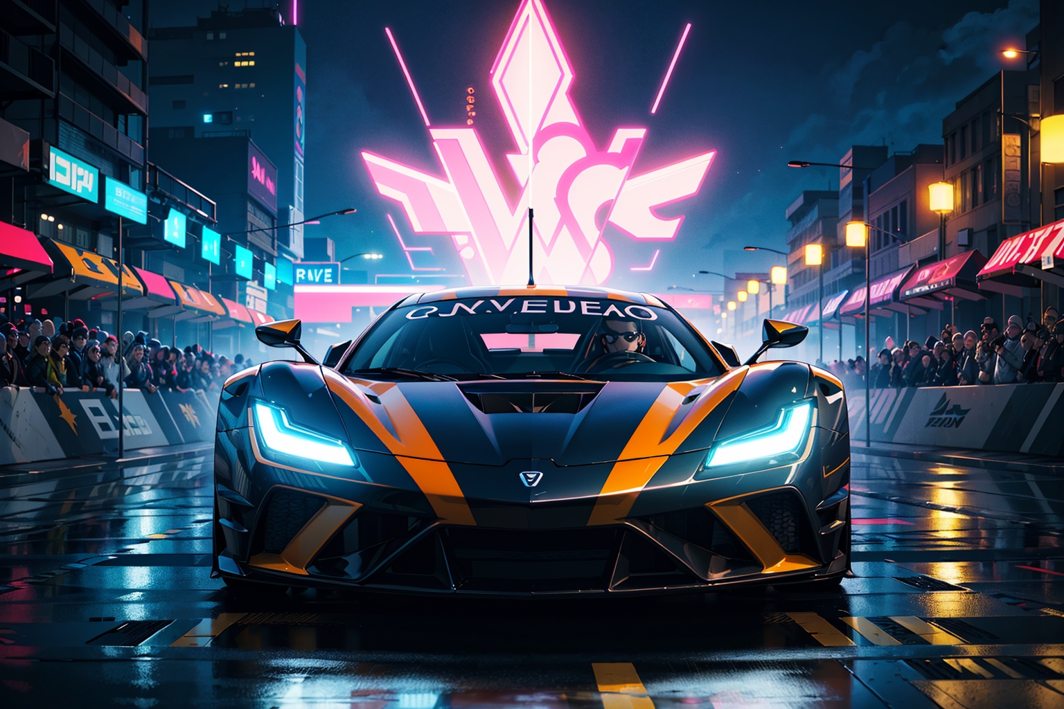 (digital artwork),  EV Super car,  wide body kit on Tensor.Art