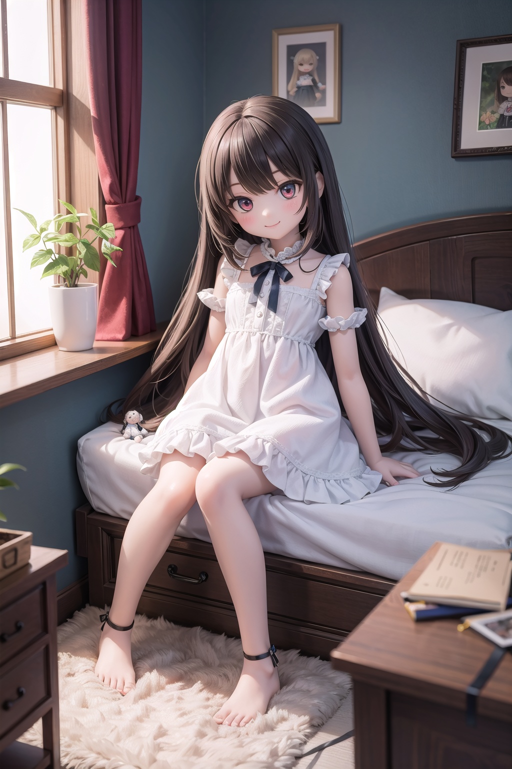 (masterpiece),  indoors,  bedroom on Tensor.Art