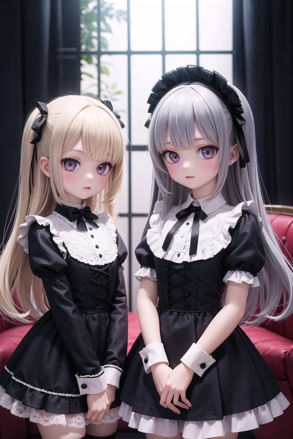 (masterpiece),  2girls,  gothic_lolita on Tensor.Art