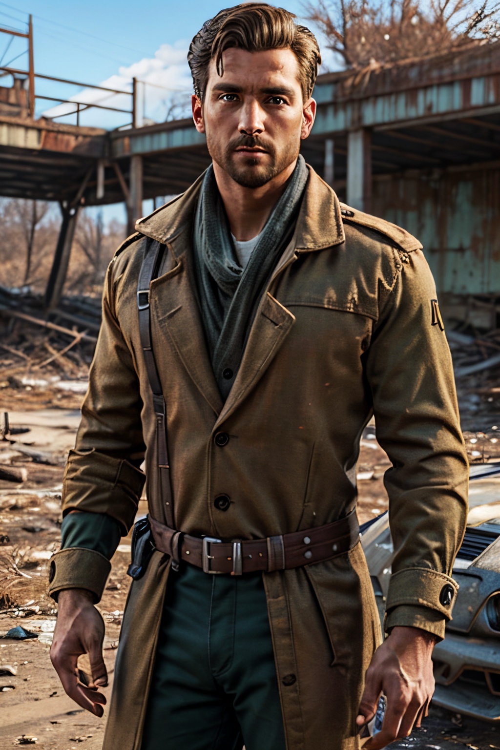 Robert MacCready,  blue eyes,  light brown hair on Tensor.Art