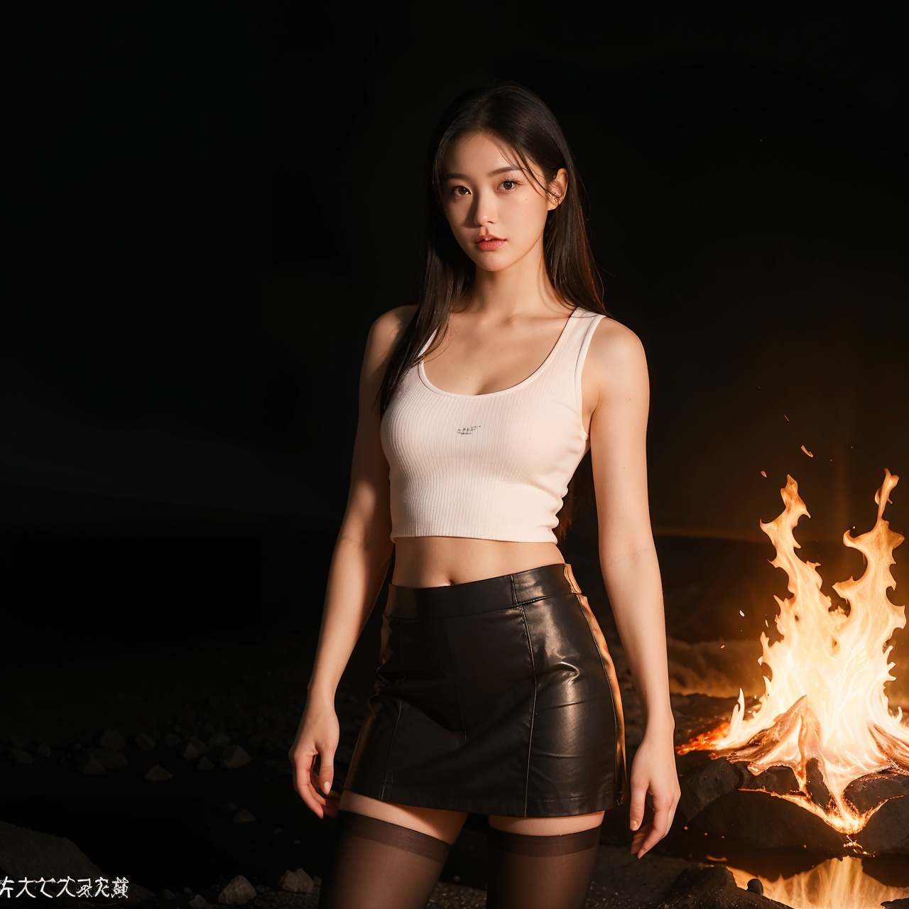 1girl,  long hair,  short skirt on Tensor.Art