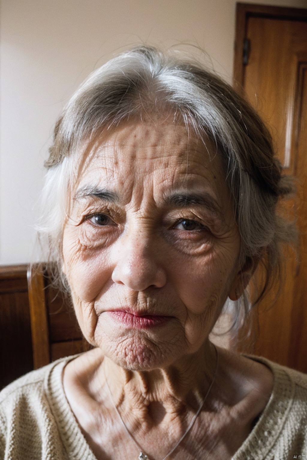  HUBG_Film_Texture, hyperrealism,
photograph of a old women