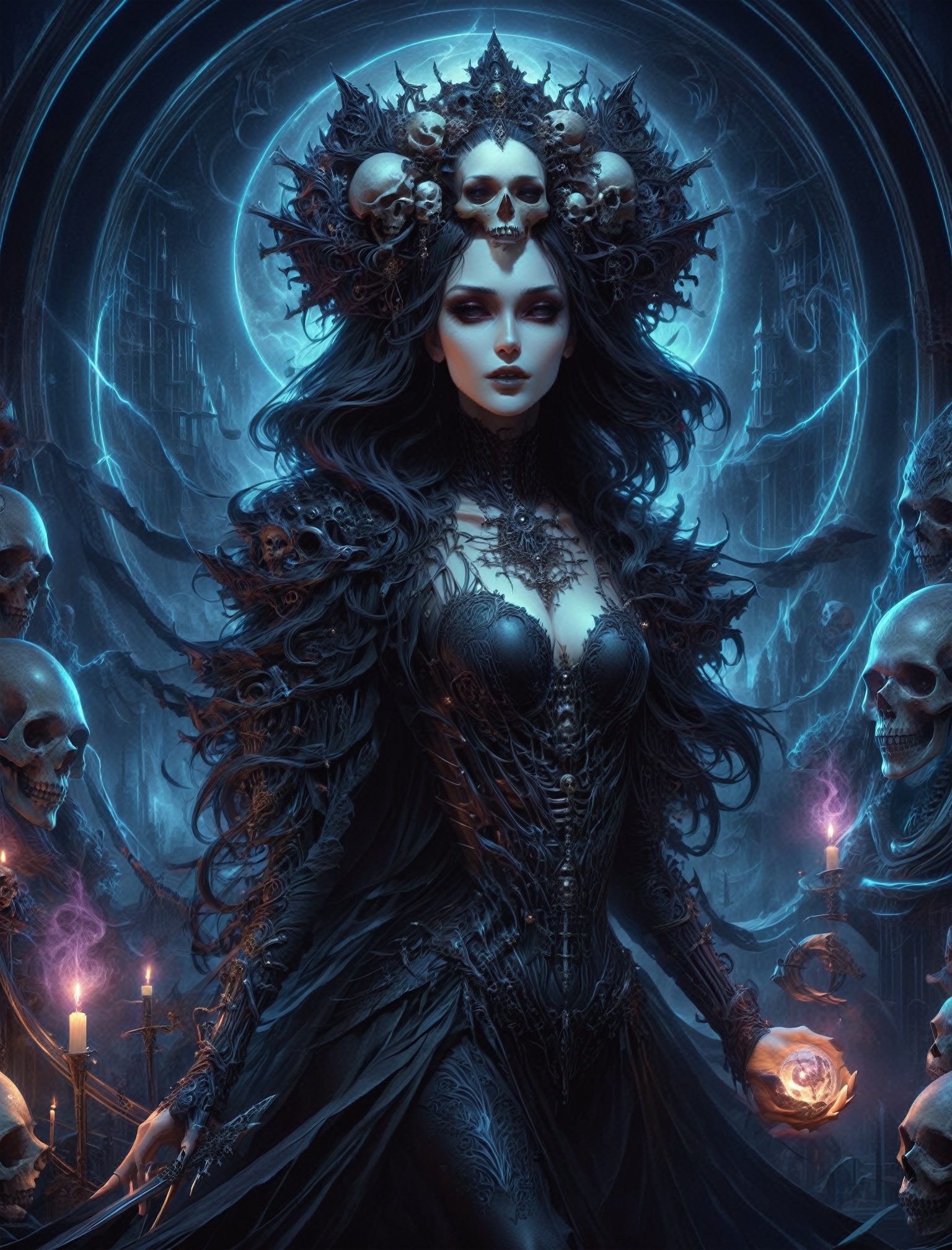 1girl,  necromancer,  hauntingly on Tensor.Art